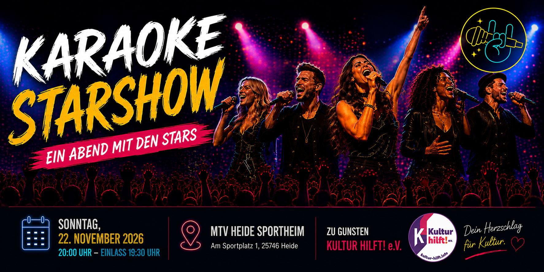 Karaoke Starshow 2026 – Ein Abend mit den Stars